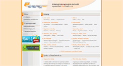 Desktop Screenshot of e-shops.cz