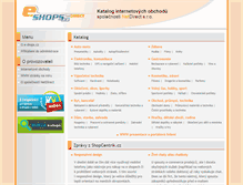 Tablet Screenshot of e-shops.cz